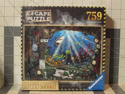 NEW Ravensburger 759 Piece Jigsaw Escape Puzzle, SUBMARINE, FREE Ship to 48 U.S. - Image 1 of 4