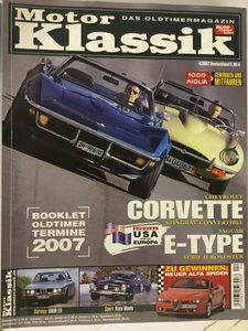 Motor Klassik 4/2007, Corvette Cabrio, Jaguar E, BMW E9, Histo Monte - Bild 1 von 1