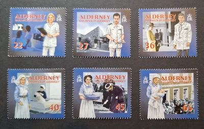 Alderney, Guernsey: Community Services (1st). Healthcare; complete mint set - Image 1 of 4