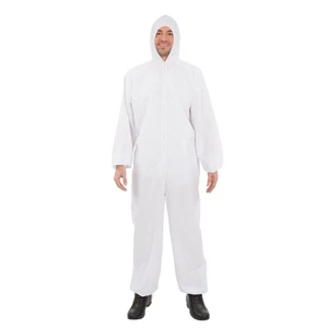 White Hazmat Suit Adult Costume - Picture 1 of 1