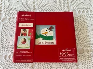 Hallmark Christmas Instant Scrapbook Red Sticker Memory Photo Album 20 Page 6X6" - Picture 1 of 11