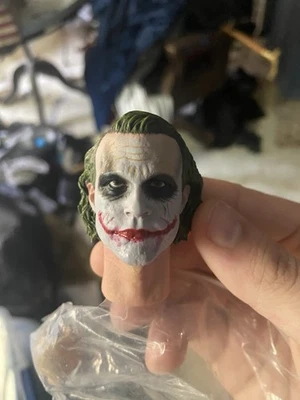 1/6 Joker Heath Ledger Head Sculpt with Neck For 12" Hot Toys BATMAN Figure❶USA❶ - Image 1 of 4