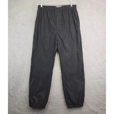Pantalones de chándal de rendimiento vintage resistentes a la intemperie para hombre grandes negros forrados sin existencias Foto 1 de 4