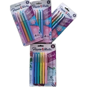 Paper Mate Flair Felt Tip Pens: 3 Candy Pop (4ct/ea) & 1 Natue Escape (6ct) - Picture 1 of 4