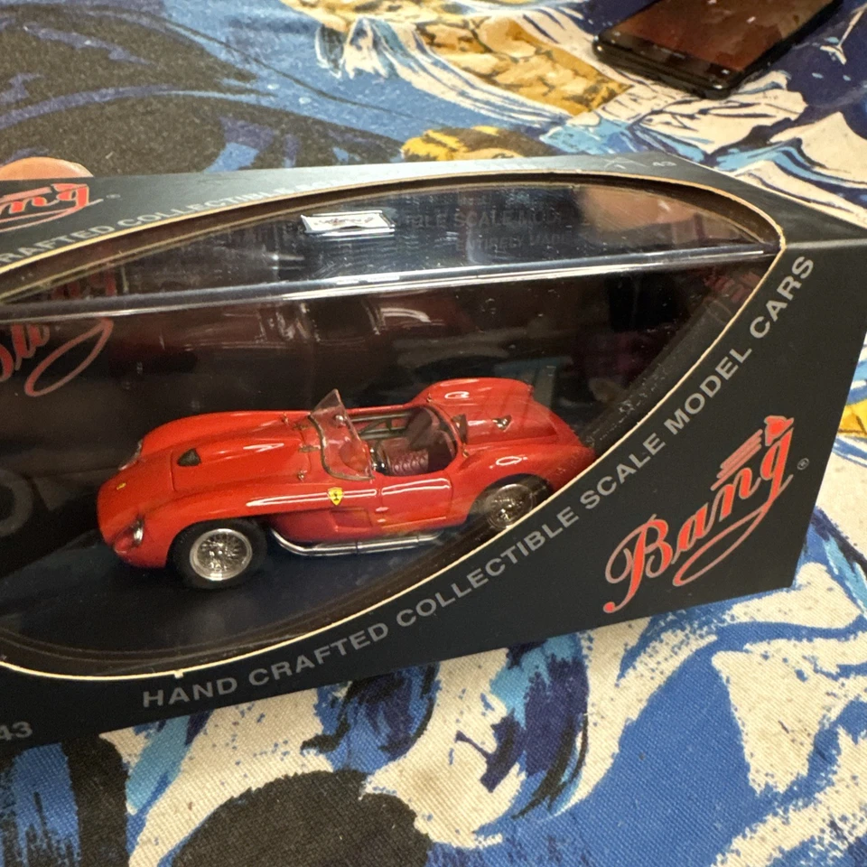 MIB Bang 1/43 Ferrari 250 TR “Prova” Red Made in Italy Ferrari Bang 7107 - Image 1 of 4