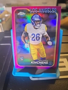 Tarjeta de novato Topps 2024 cromada Kamren Kinchens #282 rosa RC/399 LA Rams - Imagen 1 de 2