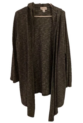 Cárdigan abierto para mujer Just Be gris talla 3X Foto 1 de 4