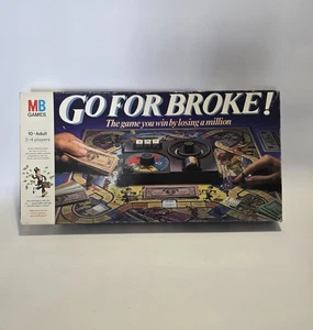 Vintage Go For Broker Classic Board Game 100% Complete MB Games 1985 VGC - Picture 1 of 3