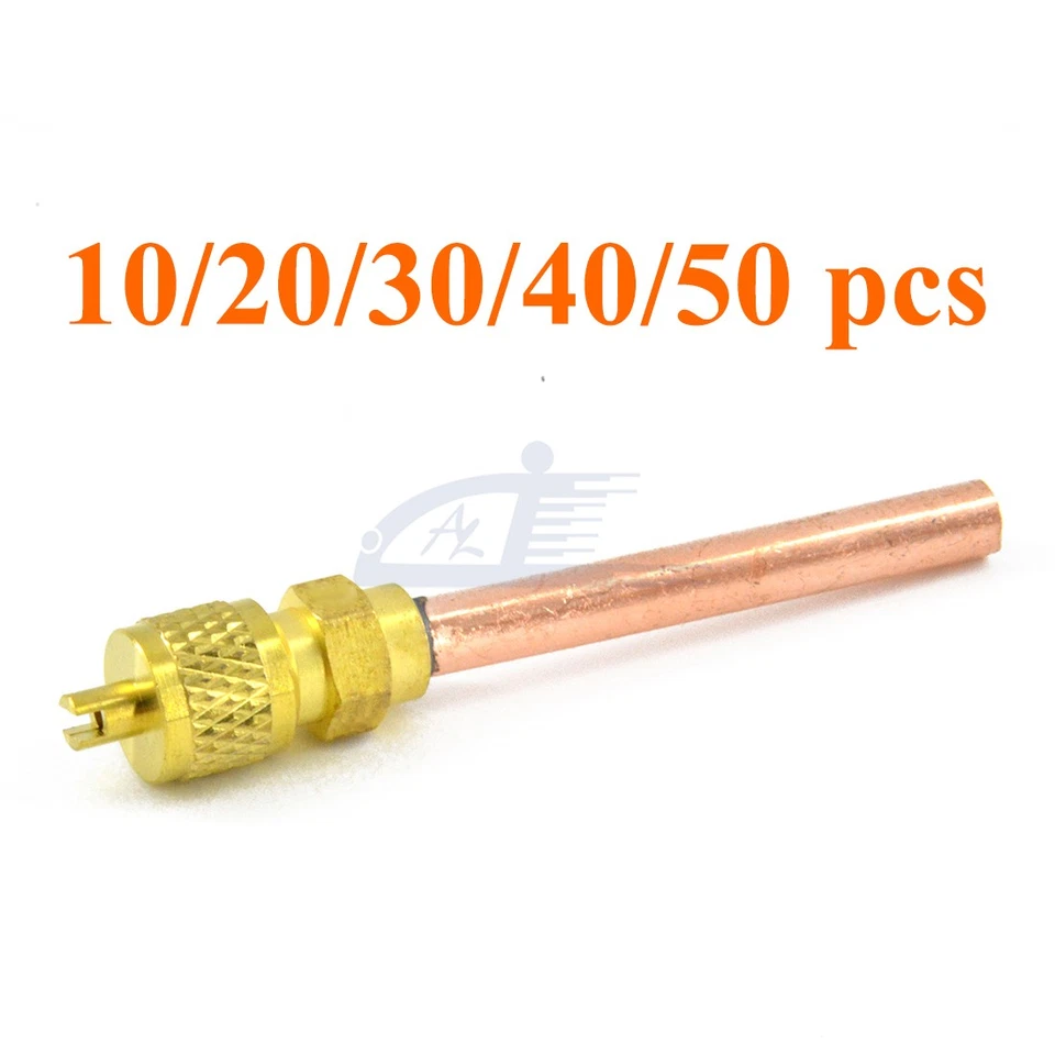 Válvula de servicio/acceso 1/4" SAE *1/4" OD *2.75" Kit de refrigerante de refrigeración HVAC Foto 1 de 4