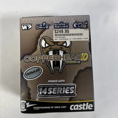 Combo sensor Castle Creations Copperhead 10 1/10 con pizarra 2850Kv 010-0166-07  Foto 1 de 3