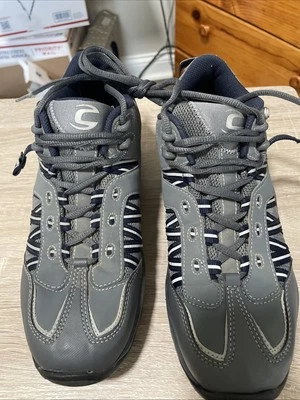 Mujer Cannondale Roam Mt Bicicleta Ciclismo Zapatos 8.5 Gris Azul Cuero Sin Clip Foto 1 de 4