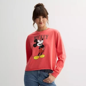 Camiseta para mujer Disney Mickey Mouse Junior manga larga skimmer gráfico - Imagen 1 de 1