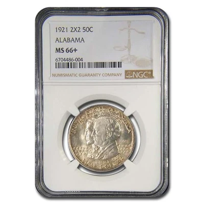 1921 2x2 Alabama Centennial Half Dollar MS-66+ NGC - Image 1 of 3