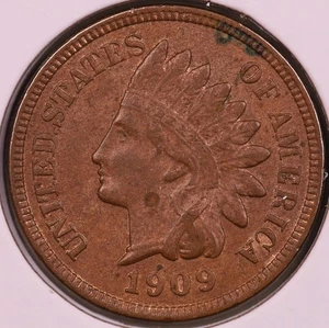 1909 Indian Cent vz + rotbraune Details ***SELTENE ORIGINALMÜNZE*** - Bild 1 von 2