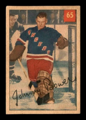 Parkhurst #65 1954 Johnny Bower RC pobre X3595810 Foto 1 de 3