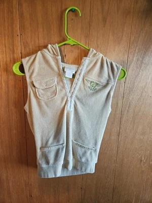 Chaleco de verano vintage de terciopelo para mujer Rocawear años 90 con capucha talla pequeña Foto 1 de 4