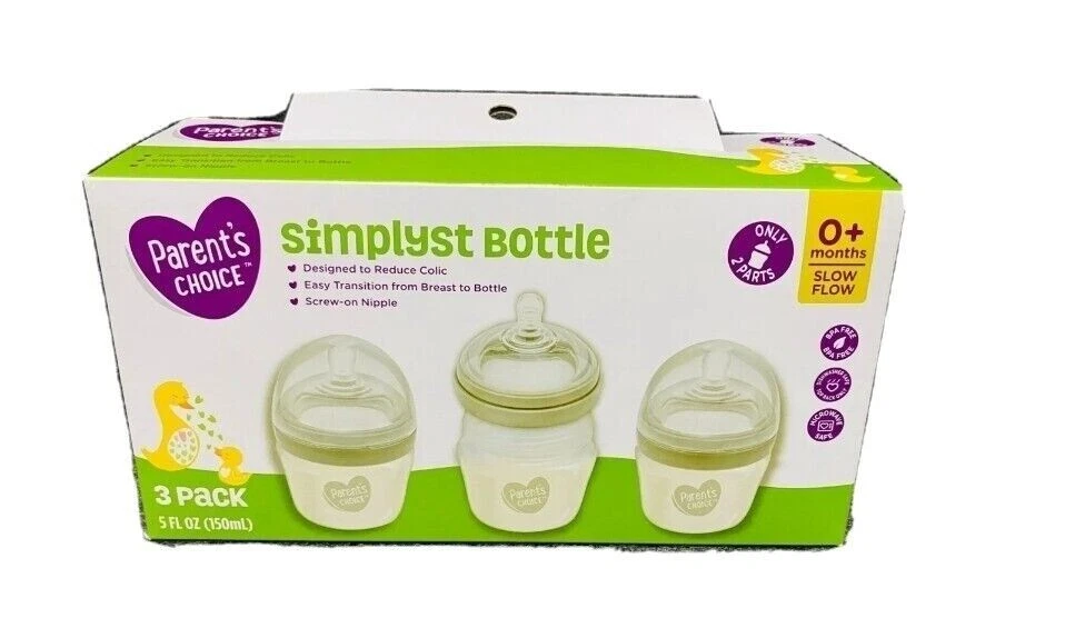 Parent's Choice Simplyst Bottle, 0Months + , 5 fl oz 3 Pack - Image 1 of 1