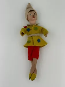Antico pupazzo raro Pinocchio anni 50 cartapesta e panno LENCI manca una manina - Picture 1 of 9