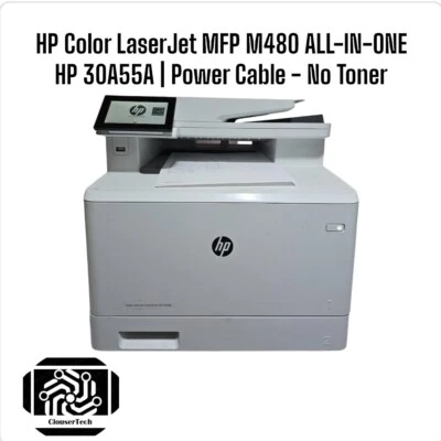 HP Color LaserJet MFP M480 ALL-IN-ONEHP 30A55A | Power Cable - No Toner - Image 1 of 4