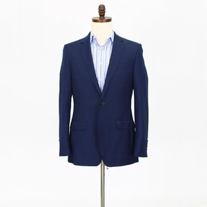 DKNY 38R Navy Sport Coat Blazer Jacket Solid 2B Wool - Picture 1 of 11