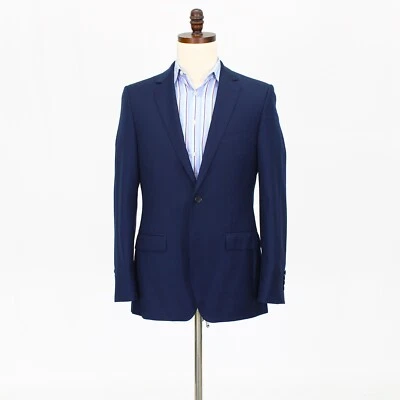 Abrigo Blazer Chaqueta DKNY 38R Azul Marino Deportivo Lana Sólida 2B Foto 1 de 4