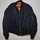 Giacca Bomber Vintage Alpha Industries MA-1 Nero XL Reversibile 