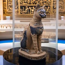 Pharaonic God Bastet Rare Statue Shrouded from Ancient Egyptian Antiquities BC