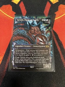 MTG Magic The Gathering Gyruda, Doom Of Depths Showcase MUL Demon Commander - Picture 1 of 1