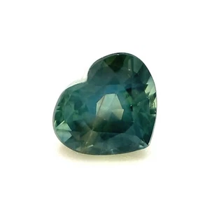0.96ct Bluish Green Sapphire, Heart Shape, Australia, Natural Gemstone *Video* - Picture 1 of 4