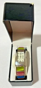 Reloj de pulsera analógico y piedra para mujer con correa para puño y movimiento de cuarzo - Imagen 1 de 15