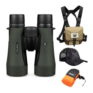 Vortex 12x50 Diamondback HD Roof Prism Binoculars w/Glasspak & Vortex Hat - Picture 1 of 11