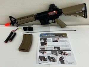Soft Air Colt M4A1 CQBR AEG Electric Airsoft Rifle Adj Hop-Up/453 FPS Tan - Picture 1 of 11