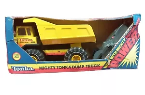VINTAGE IN BOX NEVER USED Tonka Mighty Dump Truck Motorized 1988 - Picture 1 of 4