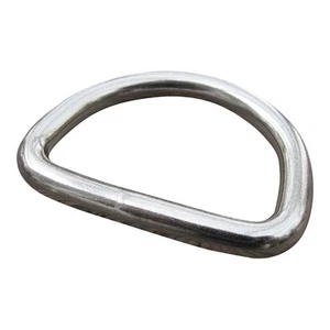 D-Ring / D Rings, Welded And Polished in 316 Marine Grade Stainless: Freepost - Picture 1 of 11