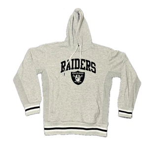 NFL Las Vegas Raiders Sudadera con Capucha Gris Bordada Talla Mediana Venta al por menor $85 Nueva sin Etiquetas - Imagen 1 de 6