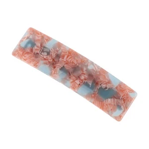 Classic Square Hair Clips Hairdo Clip for Women 3.43"x0.94"x0.71" Red 1 Pc - Picture 1 of 4