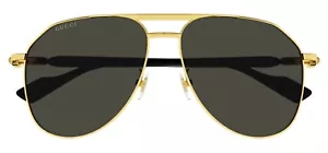 Gucci GG1220S-001 Sonnenbrille Herren goldfarben/graue Gläser - Bild 1 von 3