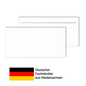 Briefumschläge Briefumschlag Kuvert DIN Lang selbstklebend ohne Fenster 100g/qm - Bild 1 von 1