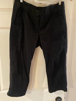 Pantalones informales chinos cortos capri negros talla 8 tiro medio Z. Cavaricci para mujer Foto 1 de 4