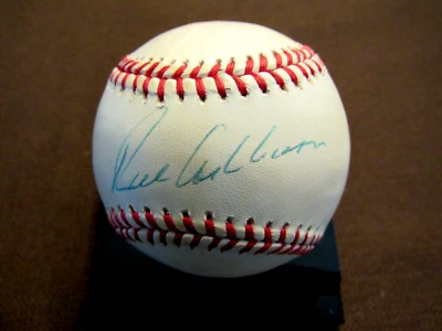 RICHIE ASHBURN PHILA PHILLIES WHIZ KID HOF SIGNED AUTO VINTAGE ONL BASEBALL JSA  - Image 1 of 3