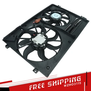 Engine Radiator Condenser Cooling Fan Assembly For Volkswagen Beetle Golf Jetta - Picture 1 of 14