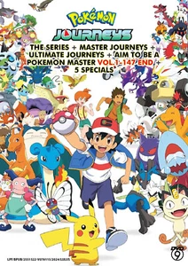 POKEMON JOURNEYS : THE SERIES (4 IN 1) - DVD (1-147 EPS+5 SPECIAL) SHIP FROM UK - Picture 1 of 6