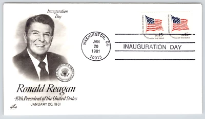 First Day Cover Inauguration Day President Ronald Reagan 01/20/1981 - Image 1 of 2