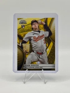 2025 Topps Chrome Black Cade Povich RC Gold Mini Diamond Refractor /50 #21 - Picture 1 of 2