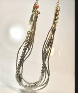 Silpada N2245 SS Labradorite Obsidian Pearl 36" Long Necklace N2245 Was $119 New - Picture 1 of 6