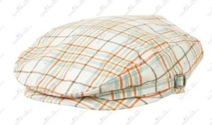 NWT Janie and Jack JUNGLE PARADISE 12 18 24 M Plaid Newsboy Cap Hat Orange Blue - Picture 1 of 1