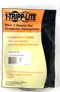 Tripp Lite USB 2.0 High Speed Cable Type A To Type B M/M 6ft Uo22-006 New - Picture 1 of 5
