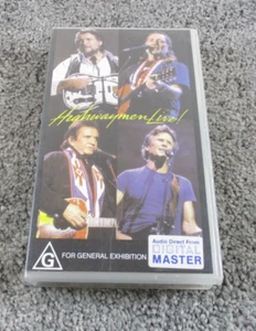 Highwaymen Live VHS 1990 CBS John Cash, WIllie Nelson, Waylon, Kristofferson - Picture 1 of 4