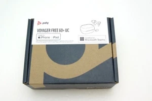 POLY Voyager Free 60+ M UC w/ Smart Charge Case BT700 USB-C MS Teams 216066-02 - Picture 1 of 9