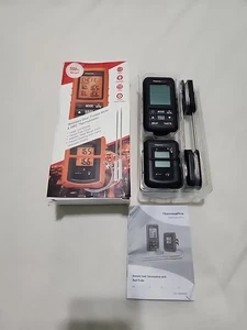 ThermoPro TP-20B-O Digitale kabellose Fernbedienung Lebensmittel Therm schwarz mit Doppelsonde ——22 - Bild 1 von 3